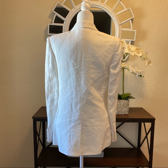 Helmut Lang Off-White Hemp and Cotton-blend Blazer - Picture 12 of 16